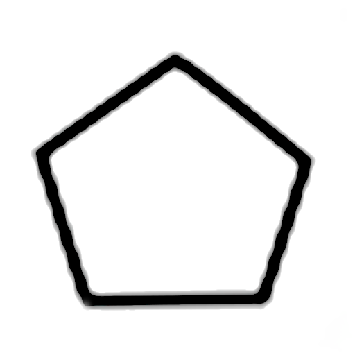 Icône pentagonale Pensomate