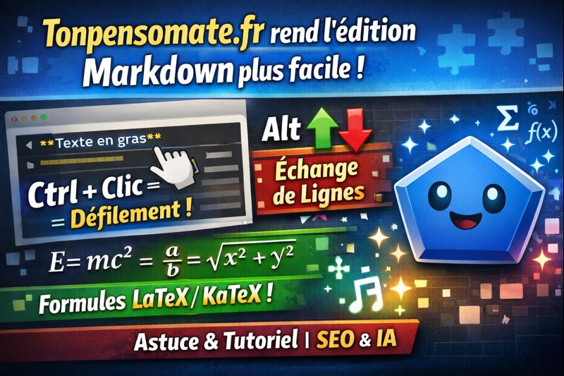 Editez facilement en Markdown !